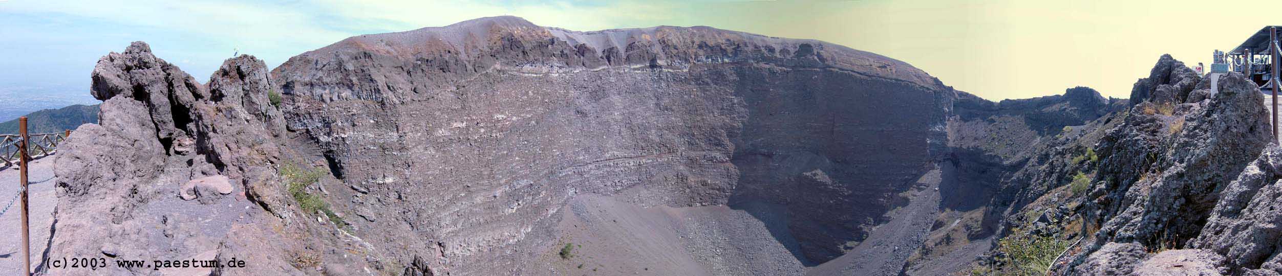 Panorama Krater des Vesuv